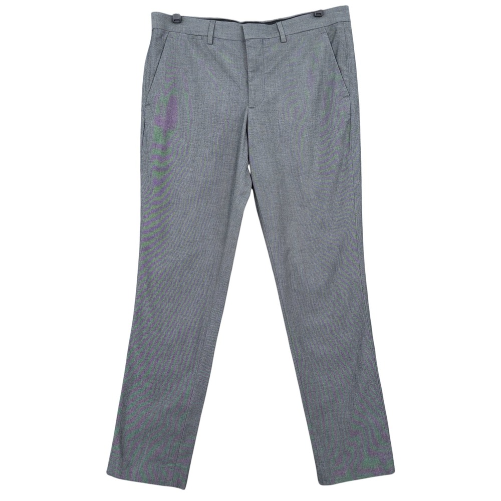 Express Extra Slim Dress Pants Mens 30x30 Cotton Stretch Gray